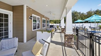 Covered outdoor pavilion